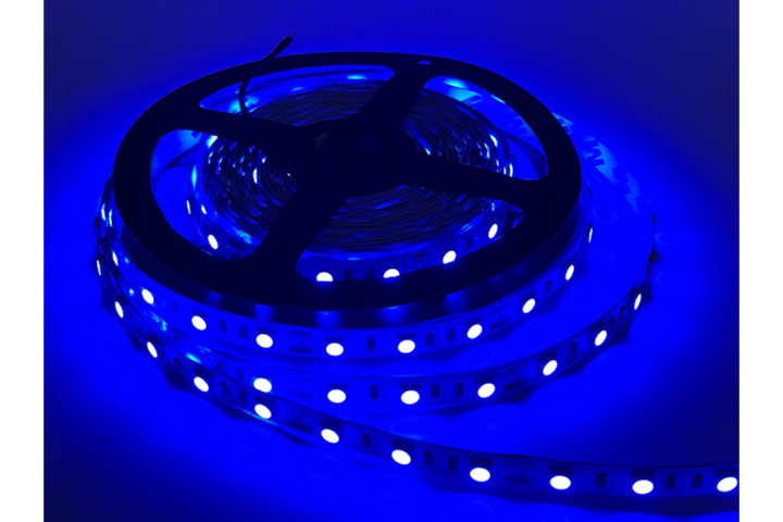Светодиодная лента 10W 12V 60SMD 5050 IP20 синяя "LEMANSO"LMA9303 - изображение 2