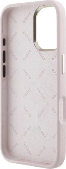Панель Guess Silicone Logo Strass 4G для Apple iPhone 16 Light Pink (GUHCP16SM4DGPP) - зображення 7