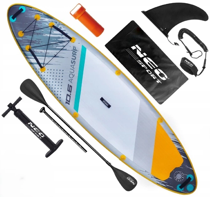 Надувна дошка SUP Neo-Sport Aquasurf 320 x 84 x 15 см 170205 (5903890629946) - зображення 1
