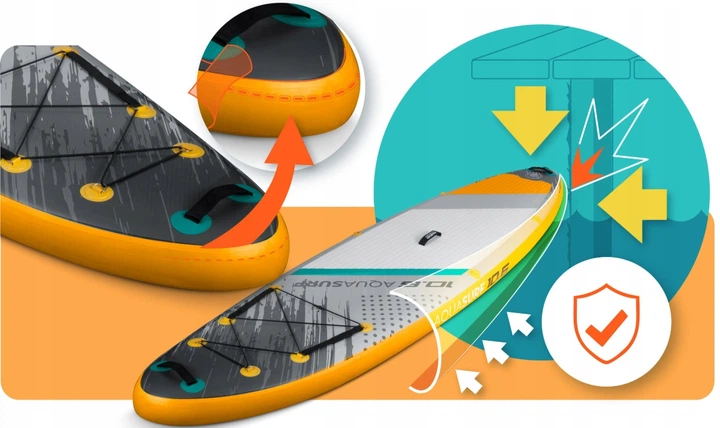 Надувна дошка SUP Neo-Sport Aquasurf 320 x 84 x 15 см 170205 (5903890629946) - зображення 3