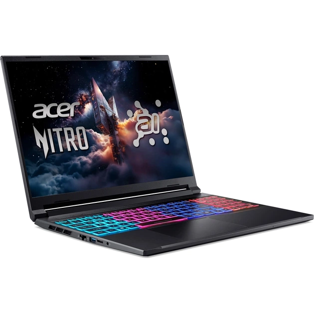Игровой ноутбук ACER Nitro V16 AI ANV16S-61-R7B2, AMD Ryzen AI 9 365 до 5 ГГц, 16" WQXGA, 32 ГБ, SSD 1 ТВ, NVIDIA GeForce RTX 5070 8 ГБ, Free DOS - Фото 2 Игровой ноутбук ACER Nitro V16 AI ANV16S-61-R7B2, AMD Ryzen AI 9 365 до 5 ГГц, 16" WQXGA, 32 ГБ, SSD 1 ТВ, NVIDIA GeForce RTX 5070 8 ГБ, Free DOS - изображение 2