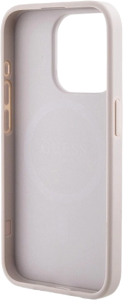 Панель Guess 4G Collection Leather Metal Logo MagSafe для Apple iPhone 14 Pro Max Pink (3666339226732) - зображення 7