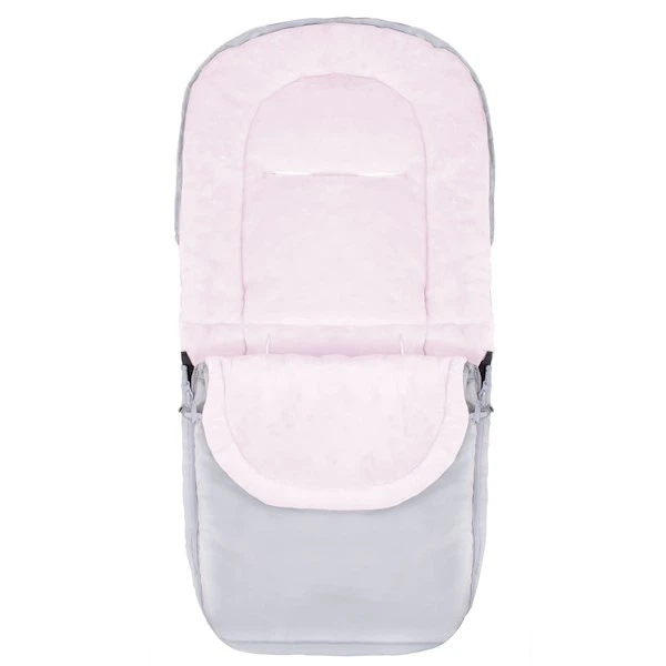 Конверт Springos SB0034 4 в 1 з сумкою для коляски санок гондоли 90 см Сіро рожевий (5907719410654) - зображення 8
