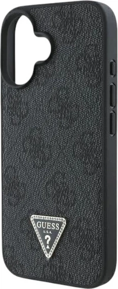 Панель Guess Leather Metal Logo Strass Crossbody для Apple iPhone 16 Black (GUHCP16SP4TDSCPK) - зображення 6