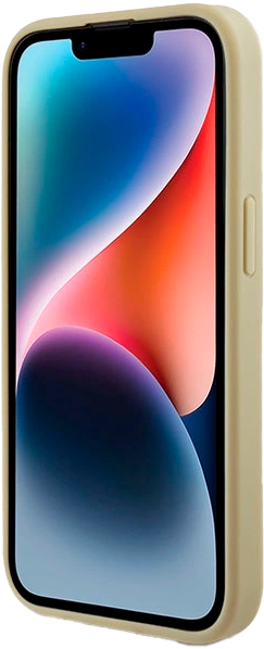 Etui plecki Guess Glitter Script Big 4G do Apple iPhone 13/14/15 Gold (3666339147785) - obraz 5