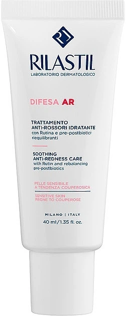 Крем против покраснений и видимых капилляров - Rilastil Difesa AR Soothing Anti-Redness Care 40ml (1323286-1847061732-2) - Фото 1 Крем против покраснений и видимых капилляров - Rilastil Difesa AR Soothing Anti-Redness Care 40ml (1323286-1847061732-2) - изображение 1
