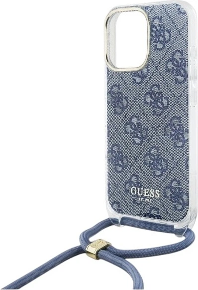 Панель Guess Crossbody Cord 4G Print для Apple iPhone 16 Pro Max Blue (GUHCP16XHC4SEB) - зображення 5