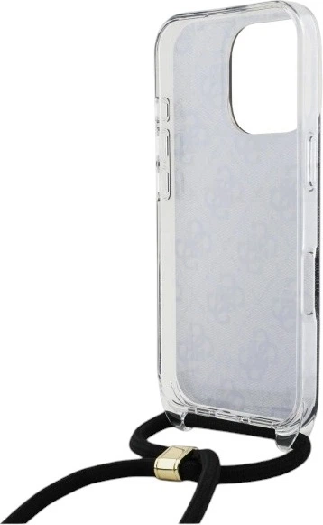 Панель Guess Crossbody Cord 4G Print для Apple iPhone 16 Pro Max Black (GUHCP16XHC4SEK) - зображення 6