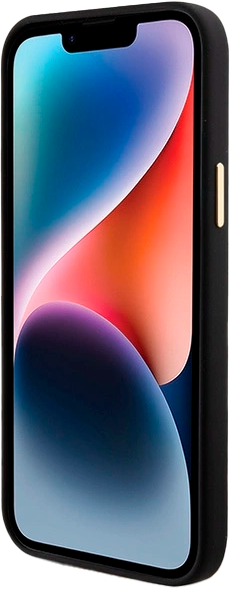 Etui Guess Silicone Logo Strass 4G do Apple iPhone 13/14/15 Black (3666339148485) - obraz 5