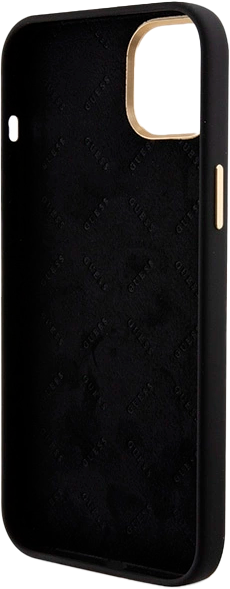 Etui Guess Silicone Logo Strass 4G do Apple iPhone 13/14/15 Black (3666339148485) - obraz 7