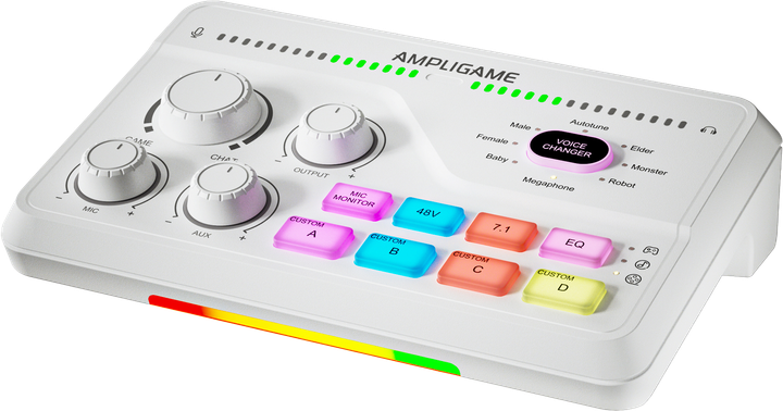 Микшерный пульт Fifine gaming sound card (SC8W) White - изображение 3