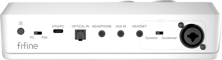 Микшерный пульт Fifine gaming sound card (SC8W) White - изображение 4
