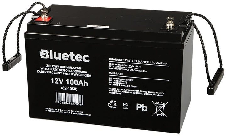 Акумуляторна батарея гелієва BLUETEC 82-405#12V-100Ah (5900804127536) - зображення 1