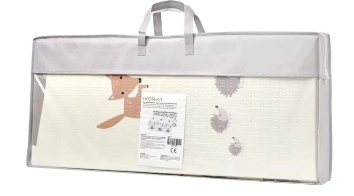 Mata piankowa edukacyjna KIK dwustronna skladana slonie las 180 x 200 cm (KX4503_4) (5903039745360) - obraz 1