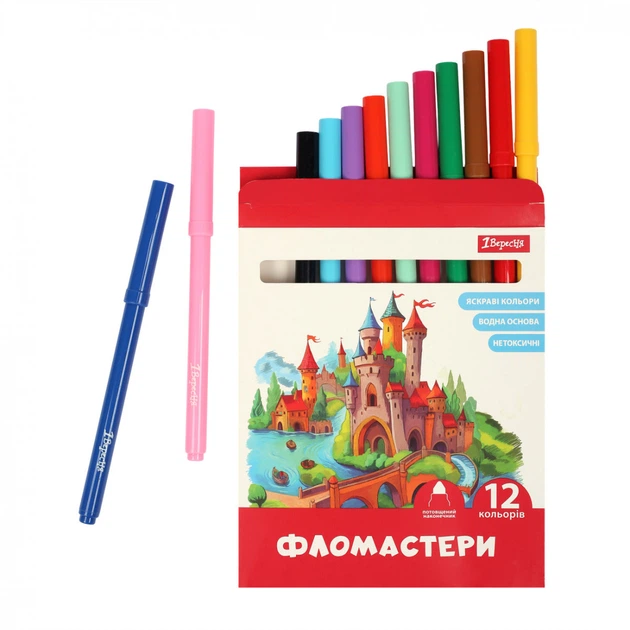 Набор фломастеров 1 Вересня Classic 650593 12 цветов 5165912 - Фото 3 Набор фломастеров 1 Вересня Classic 650593 12 цветов 5165912 - изображение 3