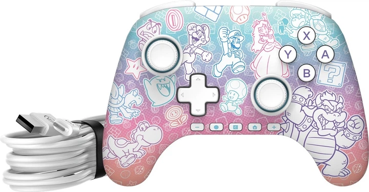 Kontroler PowerA Advantage Wired Controller for Nintendo Switch 2 Mushroom Kingdom (NSGP0526-01) - obraz 5