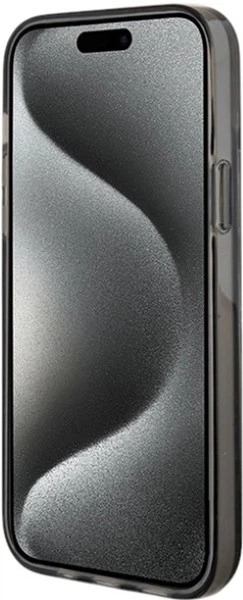 Панель Guess Liquid Glitter Gold Stripes для Apple iPhone 15 Plus/14 Plus Black (GUHCP15MLFCSEGK) - зображення 5
