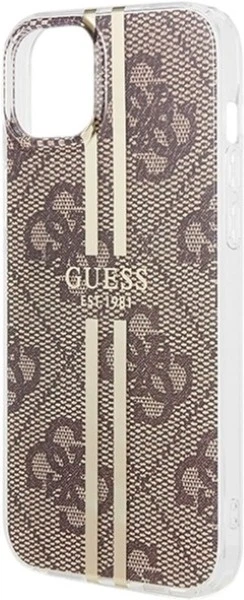 Панель Guess IML 4G Gold Stripe для Apple iPhone 15 Plus/14 Plus Brown (GUHCP15MH4PSEGW) - зображення 6
