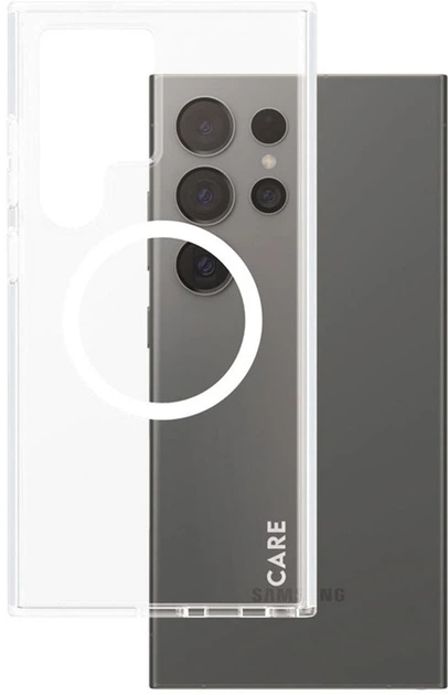 Etui Panzer Glass CARE Urban Combat Case Qi do Samsung Galaxy S24 Ultra Transparent (5715685012280) - obraz 2