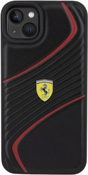 Панель Ferrari Twist Metal Logo для Apple iPhone 15 Plus/14 Plus Black (FEHCP15MPTWK) - зображення 3