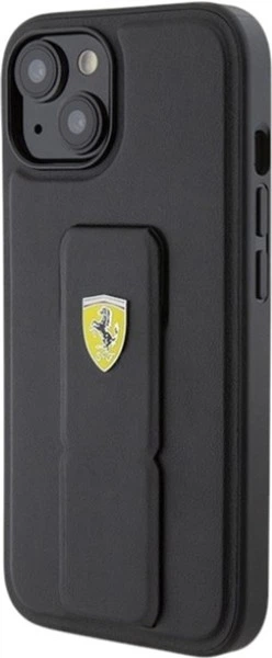 Etui Ferrari Grip Stand Metal Logo do Apple iPhone 15/14/13 Black (FEHCP15SGSPSIK) - obraz 2