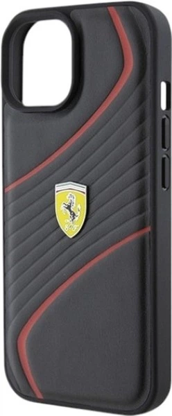 Etui Ferrari Twist Metal Logo do Apple iPhone 15/14/13 Black (FEHCP15SPTWK) - obraz 6