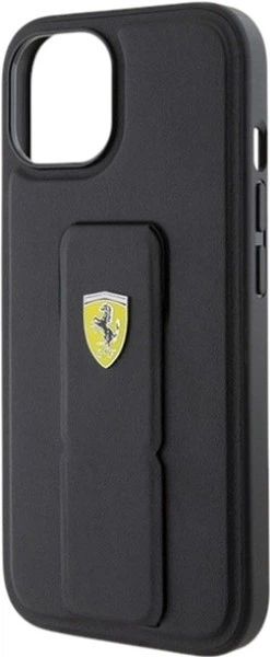 Etui Ferrari Grip Stand Metal Logo do Apple iPhone 15/14/13 Black (FEHCP15SGSPSIK) - obraz 6