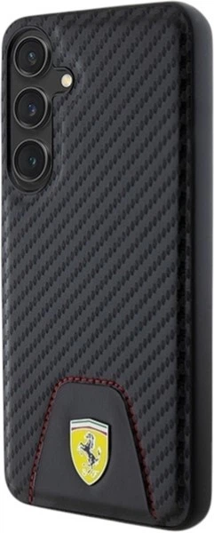 Etui Ferrari Carbon Stitched Bottom do Samsung Galaxy S24 Plus Black (FEHCS24MN3PUK) - obraz 2