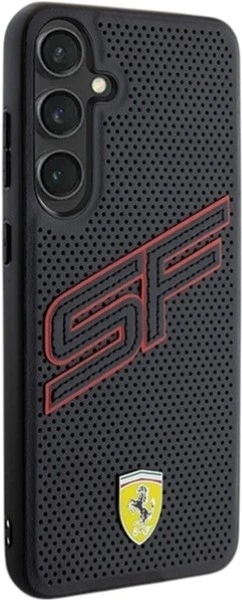Etui Ferrari Big SF Perforated do Samsung Galaxy S24 Black (FEHCS24SPINK) - obraz 4