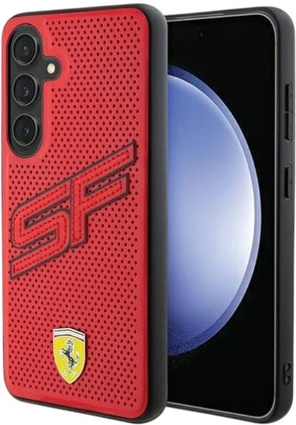 Etui Ferrari Big SF Perforated do Samsung Galaxy S24 Red (FEHCS24SPINR) - obraz 1