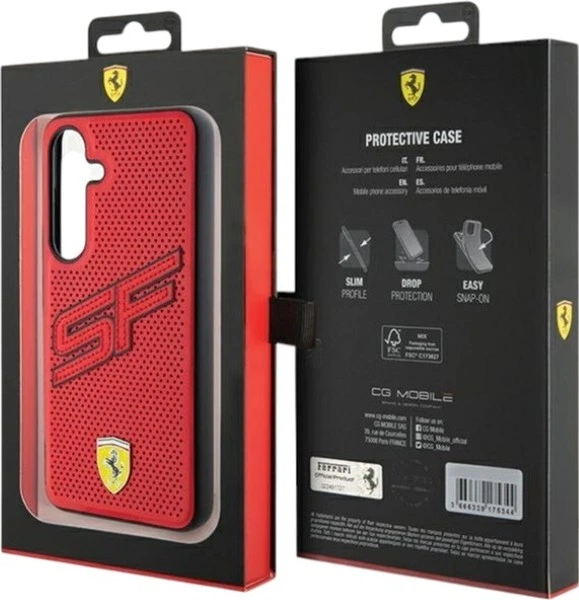 Etui Ferrari Big SF Perforated do Samsung Galaxy S24 Red (FEHCS24SPINR) - obraz 8