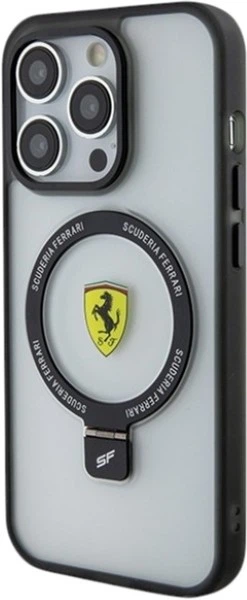 Etui Ferrari Ring Stand 2023 Collection MagSafe do Apple iPhone 15 Pro Transparent (FEHMP15LUSCAH) - obraz 2