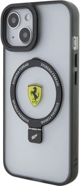 Etui Ferrari Ring Stand 2023 Collection MagSafe do Apple iPhone 15/14/13 Black (FEHMP15SUSCAK) - obraz 2