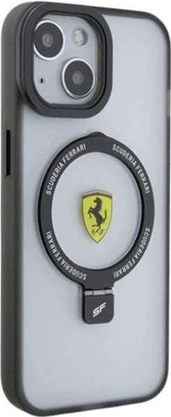 Etui Ferrari Ring Stand 2023 Collection MagSafe do Apple iPhone 15/14/13 Transparent (FEHMP15SUSCAH) - obraz 4