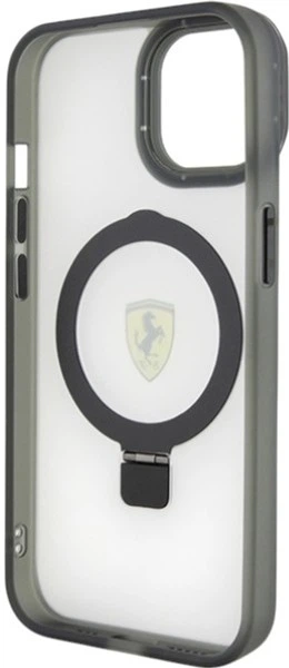 Etui Ferrari Ring Stand 2023 Collection MagSafe do Apple iPhone 15/14/13 Black (FEHMP15SUSCAK) - obraz 7