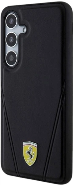 Etui Ferrari Hot Stamp V Lines MagSafe do Samsung Galaxy S24 Plus Black (FEHMS24MP3BAK) - obraz 2
