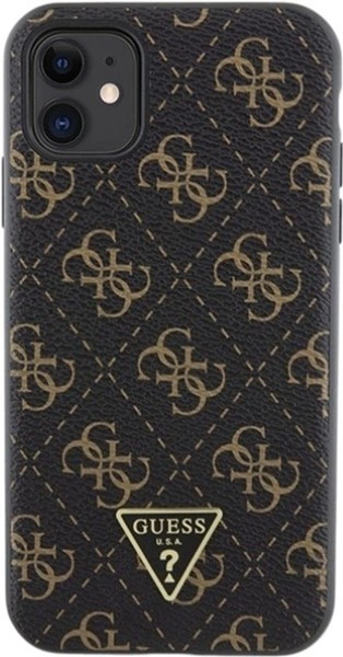 Etui Guess 4G Triangle Metal Logo do Apple iPhone 11/Xr Black (GUHCN61PG4GPK) - obraz 3