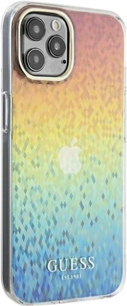 Панель Guess IML Faceted Mirror Disco Iridescent для Apple iPhone 12/12 Pro Multicolor (GUHCP12MHDECMI) - зображення 4