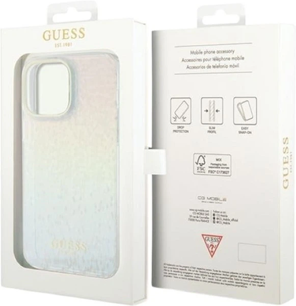 Etui Guess IML Faceted Mirror Disco Iridescent do Apple iPhone 13/13 Pro Multicolor (GUHCP13LHDECMI) - obraz 8