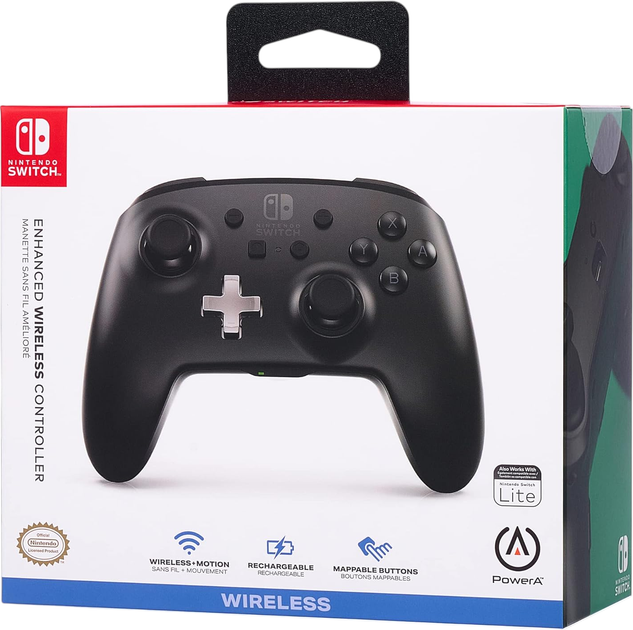 Kontroler PowerA Enhanced Wireless Controller for Nintendo Switch Black (1509988-01) - obraz 8