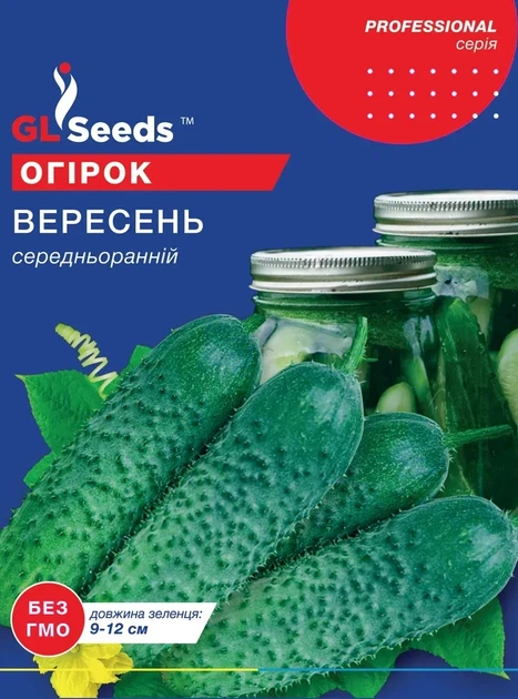 Семена Огурца GL Seeds Вересень Среднеранний 0,5г - Фото 1 Семена Огурца GL Seeds Вересень Среднеранний 0,5г - изображение 1