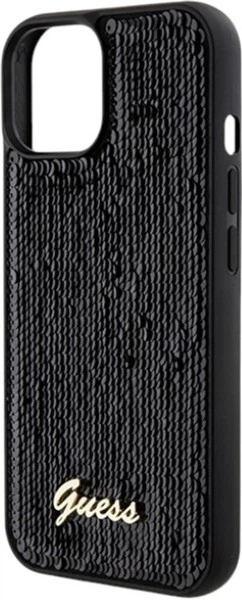 Etui Guess Sequin Script Metal do Apple iPhone 15/14/13 Black (GUHCP14SPSFDGSK) - obraz 6