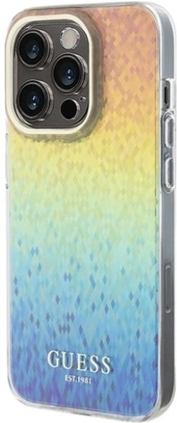 Панель Guess IML Faceted Mirror Disco Iridescent для Apple iPhone 14 Pro Max Multicolor (GUHCP14XHDECMI) - зображення 2