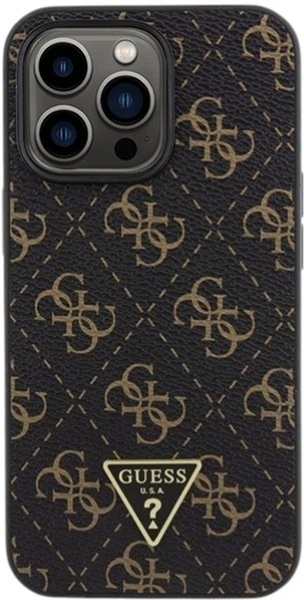 Панель Guess 4G Triangle Metal Logo для Apple iPhone 14 Pro Max Black (GUHCP14XPG4GPK) - зображення 3