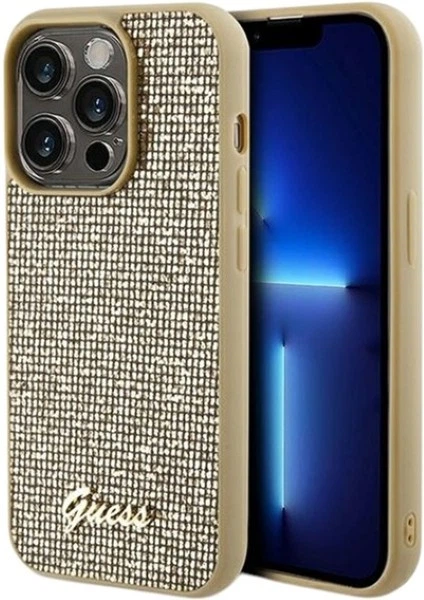 Панель Guess Disco Metal Script для Apple iPhone 14 Pro Max Gold (GUHCP14XPMSDGSD) - зображення 1