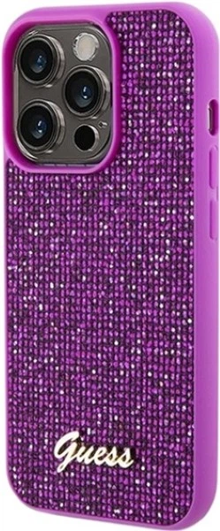 Панель Guess Disco Metal Script для Apple iPhone 14 Pro Max Fuchsia (GUHCP14XPMSDGSF) - зображення 2