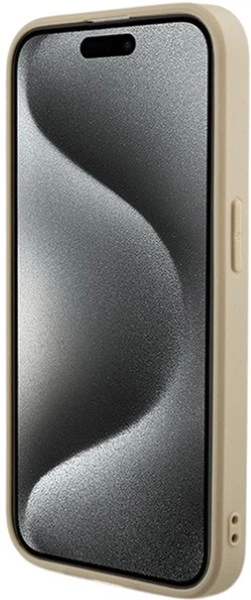 Панель Guess Saffiano Iridescent Script для Apple iPhone 14 Pro Max Gold (GUHCP14XPSAIRSD) - зображення 5
