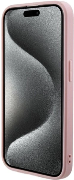 Панель Guess Saffiano Iridescent Script для Apple iPhone 14 Pro Max Pink (GUHCP14XPSAIRSP) - зображення 5
