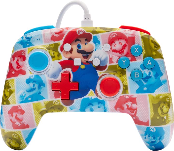 Контролер PowerA Enhanced Wired Controller for Nintendo Switch Mario Hero Reel (NSGP0282-01) - зображення 1