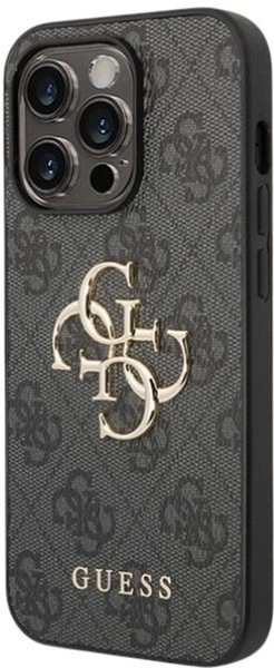 Etui Guess 4G Big Metal Logo do Apple iPhone 15 Pro Grey (GUHCP15L4GMGGR) - obraz 2
